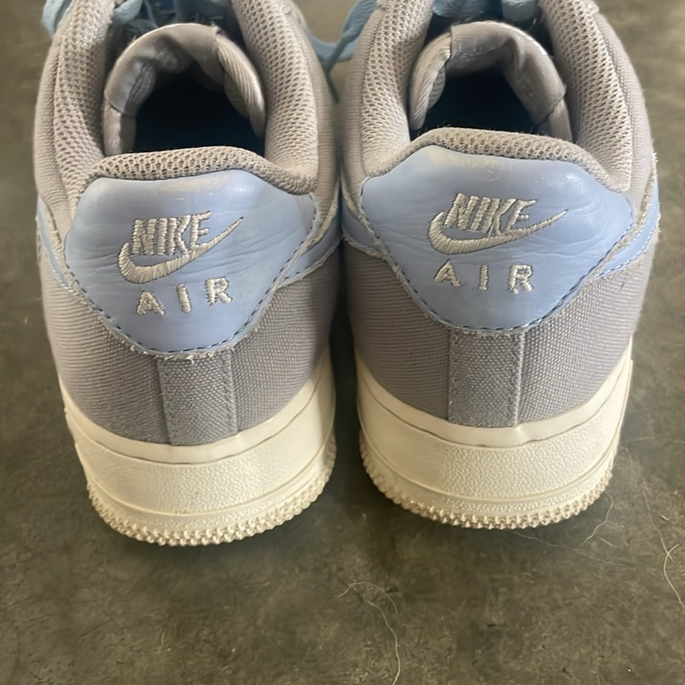 Nike Air Force One Blue and Gray Sneakers - Picture 5 of 7